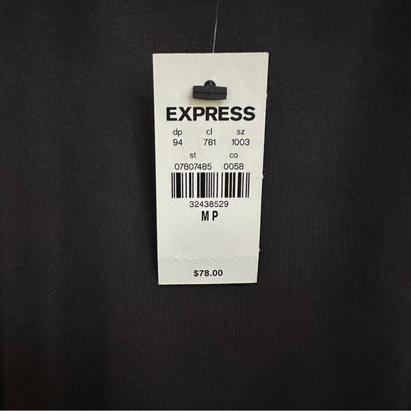 NWT! Express Silky Sueded Jersey Ruched T Shirt Midi Dress in Petite Medium - Picture 13 of 13